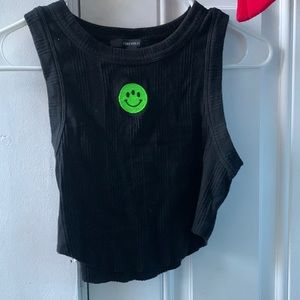 Smiley face crop top